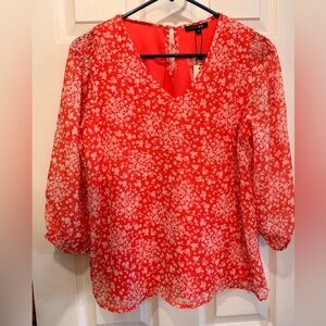 PaperMoon Floral V-Neck Blouse